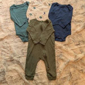 Cloud Island 3-6 Month Baby Bundle Blue Space Green